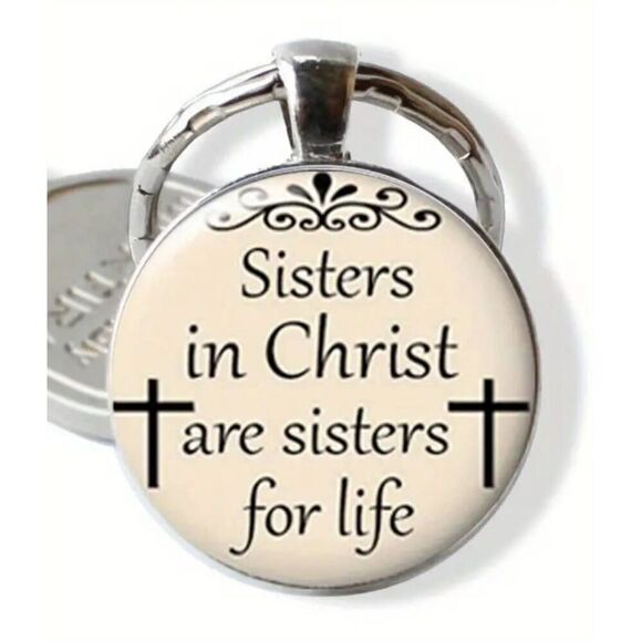 Elizabeth Besich Accessories - I am With You Always Religious Keychain